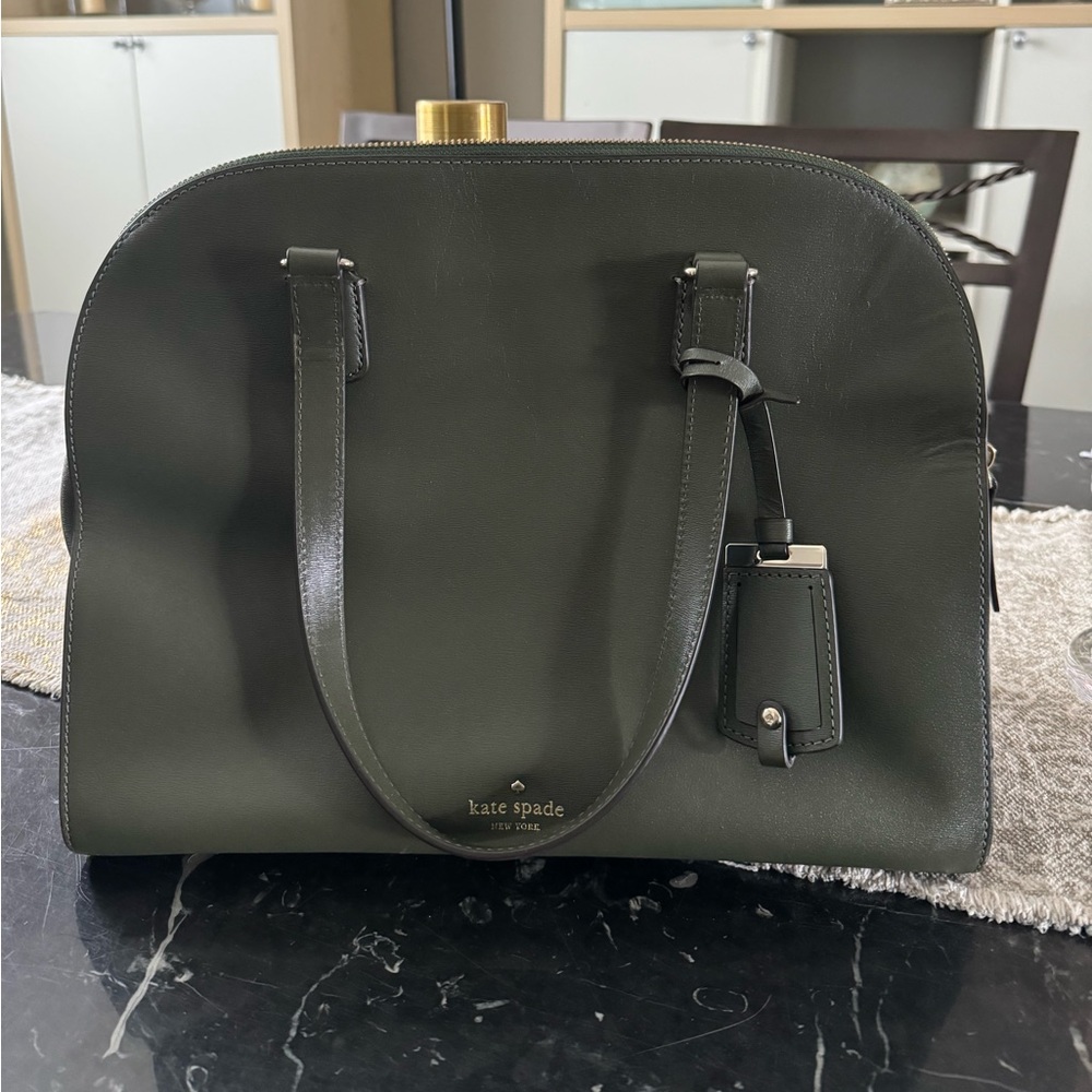 Kate Spade Olive Large Satchel Bag Like New